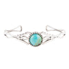 Dainty Turquoise Cuff Bracelet - Barse Jewelry