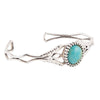 Dainty Turquoise Cuff Bracelet - Barse Jewelry