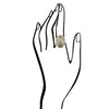 Dark Canadian Jade Faceted Ring - Barse Jewelry