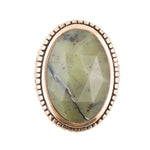 Dark Canadian Jade Faceted Ring - Barse Jewelry