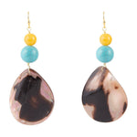 Dark Shell Turquoise Earrings - Barse Jewelry