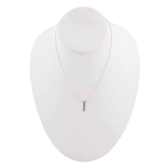 Delicate Bar Sterling Silver Necklace