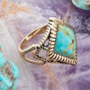 Diamond Days Turquoise and Bronze Ring - Barse Jewelry