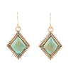 Diamond Days Turquoise Earrings - Barse Jewelry