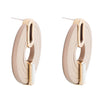 Discus Mother of Pearl Leather Earrings - Barse Jewelry
