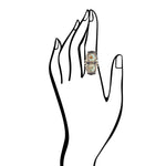 Double Up Turquoise and Onyx Ring - Barse Jewelry