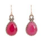 Dreamy Drop Red Onyx Earrings - Barse Jewelry