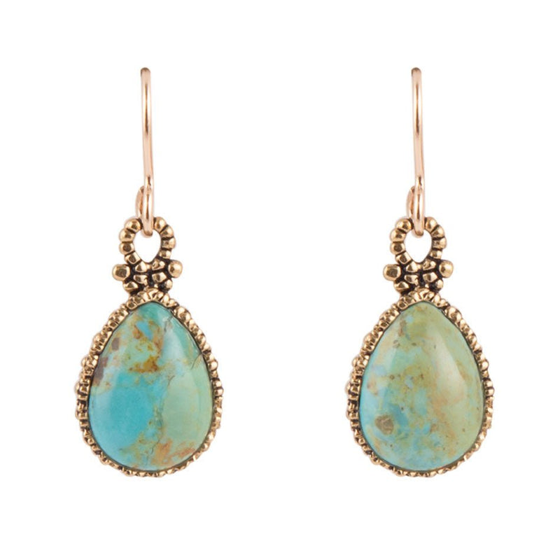 Dreamy Drop Turquoise Earrings - Barse Jewelry