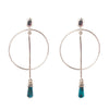 Drop a Line Chrysocolla Earrings - Barse Jewelry