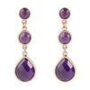 Drops of Amethyst Post Earrings - Barse Jewelry
