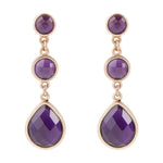 Drops of Amethyst Post Earrings - Barse Jewelry