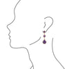 Drops of Amethyst Post Earrings - Barse Jewelry
