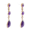 Drops of Amethyst Post Earrings - Barse Jewelry