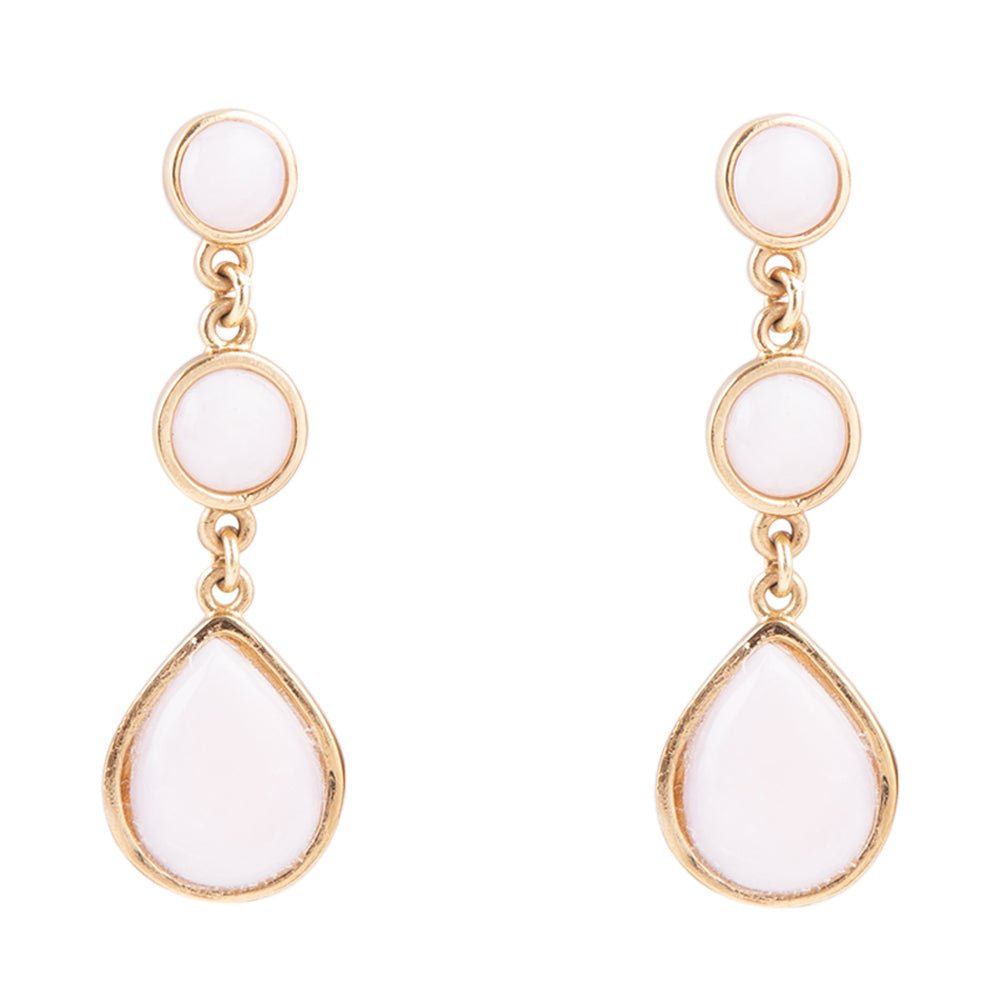 Drops of Pink Opal Earrings - Barse Jewelry