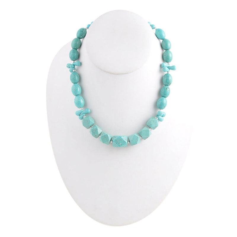 Drops of Turquoise Magnesite Necklace - Barse Jewelry