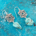 Durango Lace Turquoise Drop Earring - Barse Jewelry