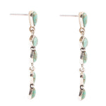 Durango Turquoise and Sterling Silver Linear Post Earrings - Barse Jewelry