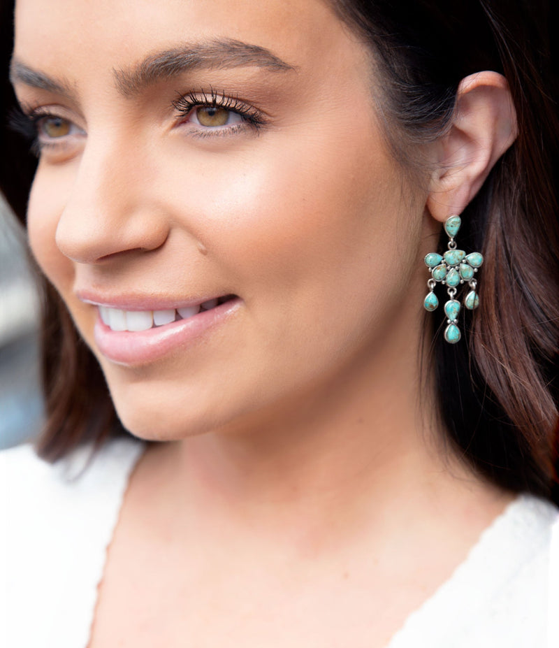 Durango Turquoise Multi Stone Post Earrings - Barse Jewelry