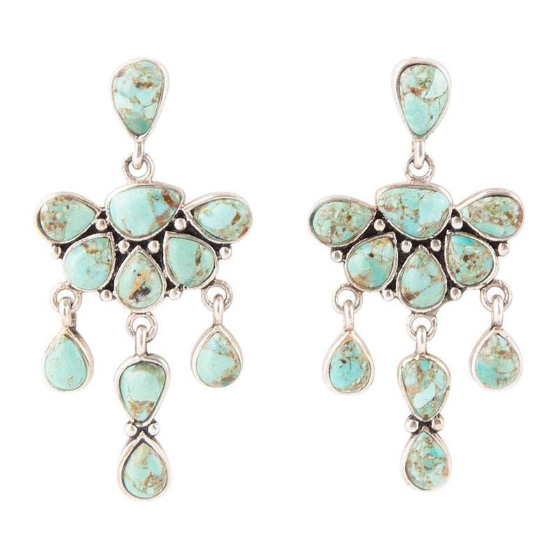 Durango Turquoise Multi Stone Post Earrings - Barse Jewelry