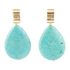 Durango Turquoise Slab Earrings - Barse Jewelry