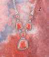 Earth and Sky Orange Sponge Coral & Sterling Necklace - Barse Jewelry