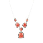 Earth and Sky Orange Sponge Coral & Sterling Necklace - Barse Jewelry
