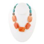 Earth Rocks Orange Magnesite Necklace - Barse Jewelry