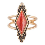 Elizabeth Ring - Red Sponge Coral - Barse Jewelry