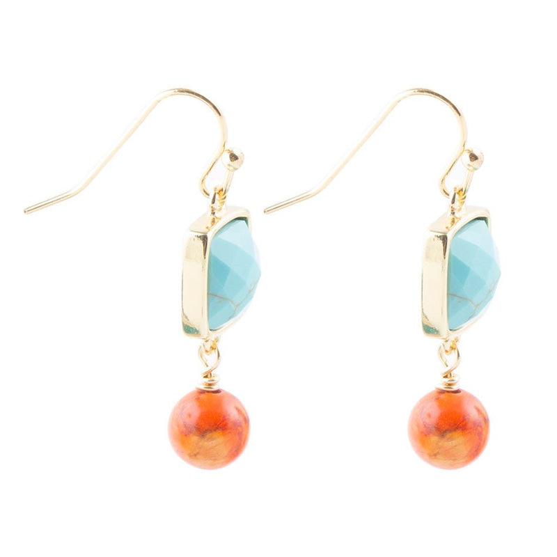 Enchanted Rock Orange Jasper Earrings - Barse Jewelry