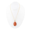 Enchanted Vines Salmon Jasper Pendant Necklace - Barse Jewelry