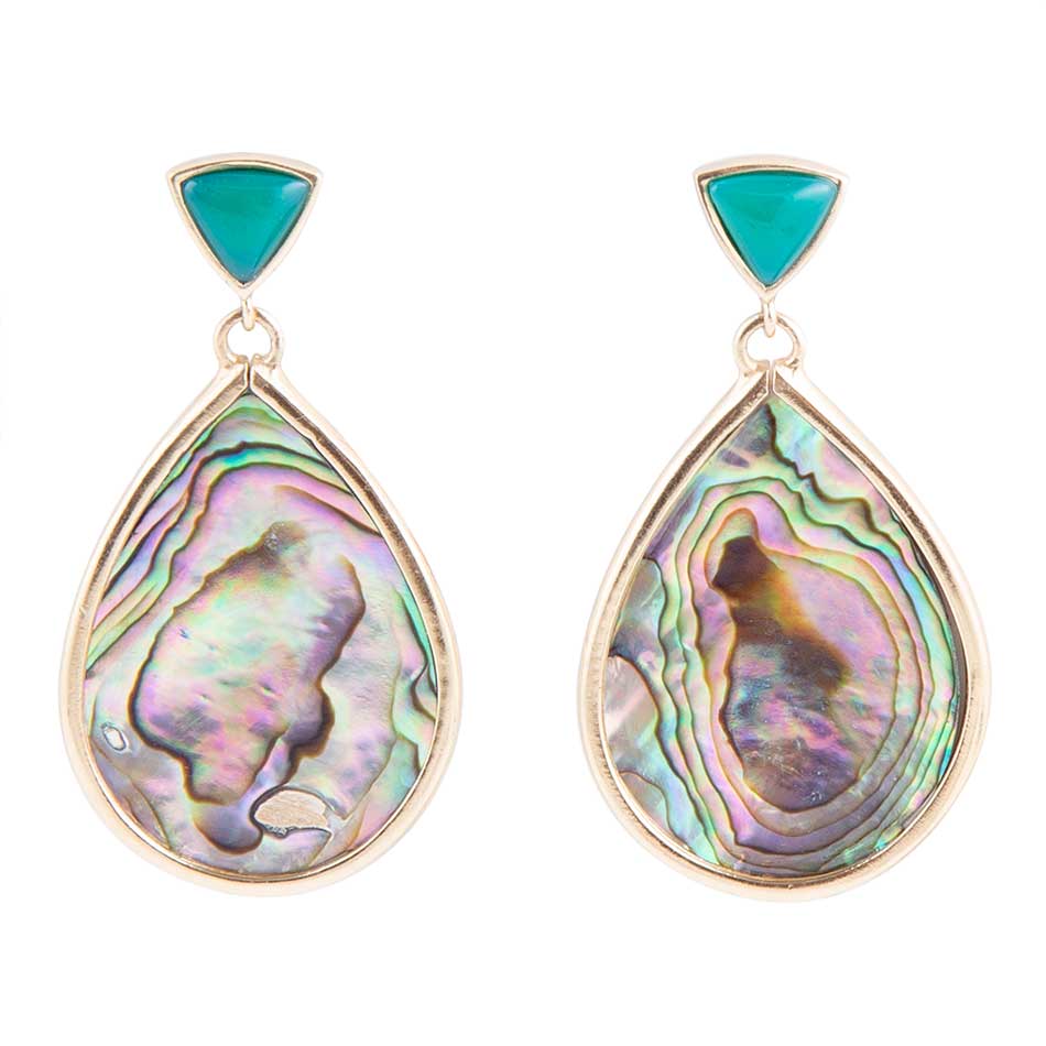 Epiphany Abalone Post Drop Earrings - Barse Jewelry
