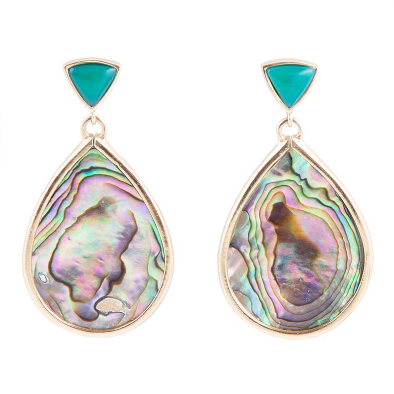 Epiphany Abalone Post Drop Earrings - Barse Jewelry