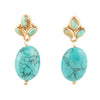 Eternal Turquoise Drop Earrings - Barse Jewelry