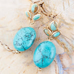 Eternal Turquoise Drop Earrings - Barse Jewelry