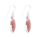 Eternally Orange Sponge Coral Earrings - Sterling - Barse Jewelry