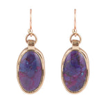 Eternally Purple Turquoise Bronze Earrings - Barse Jewelry