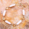Etta Pink Opal and Yellow Quartz Bronze Toggle Bracelet - Barse Jewelry