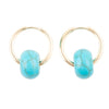 Everyday Turquoise Endless Hoop Earrings - Barse Jewelry
