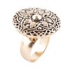 Exquisitely Adorned Bronze Statement Ring - Barse Jewelry