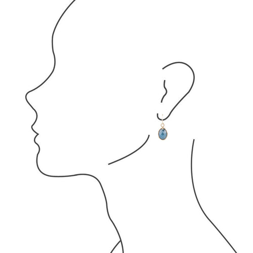 Faceted Apatite Earring - Barse Jewelry