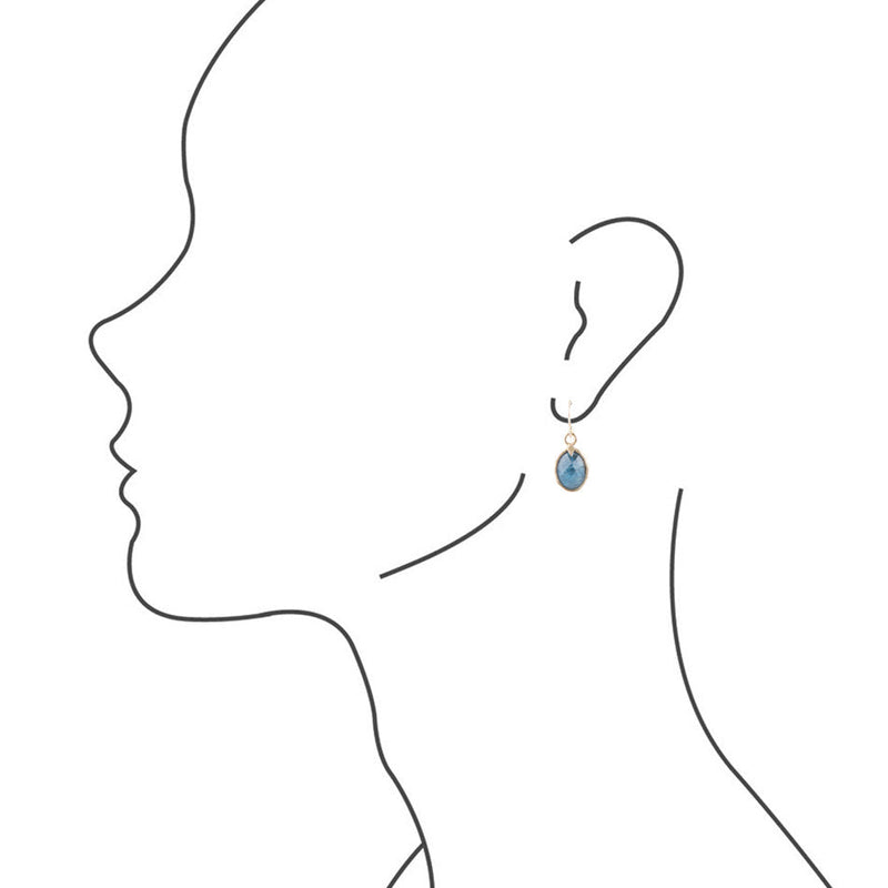 Faceted Apatite Earring - Barse Jewelry