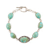 Faceted Turquoise and Sterling Silver Link Bracelet - Barse Jewelry
