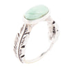 Feather Green Turquoise and Sterling Silver Ring - Barse Jewelry