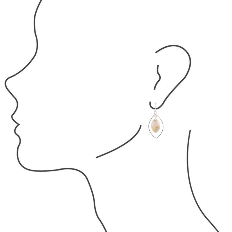 Feldspar and Sterling Silver Earrings - Barse Jewelry