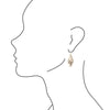 Feldspar Elongated Bronze Earring - Barse Jewelry