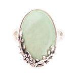 Floral Green Turquoise and Sterling Silver Ring - Barse Jewelry