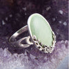 Floral Green Turquoise and Sterling Silver Ring - Barse Jewelry