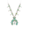 Floral Statement Turquoise and Sterling Silver Necklace - Barse Jewelry