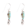 Floral Turquoise and Sterling Silver Earrings - Barse Jewelry