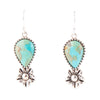 Floral Turquoise and Sterling Silver Earrings - Barse Jewelry